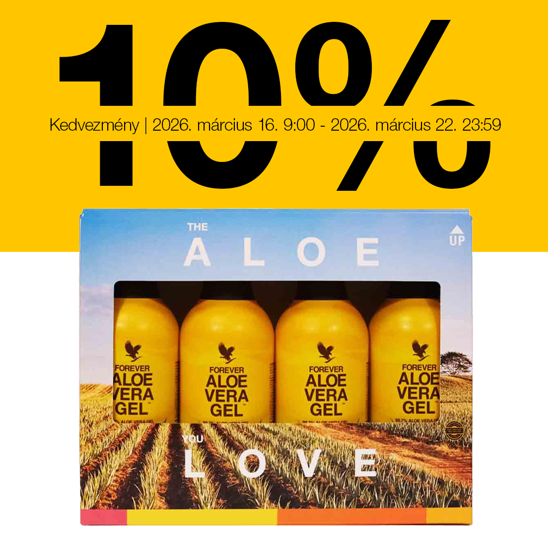 4 Pack Aloe Vera Gel -10% Promo